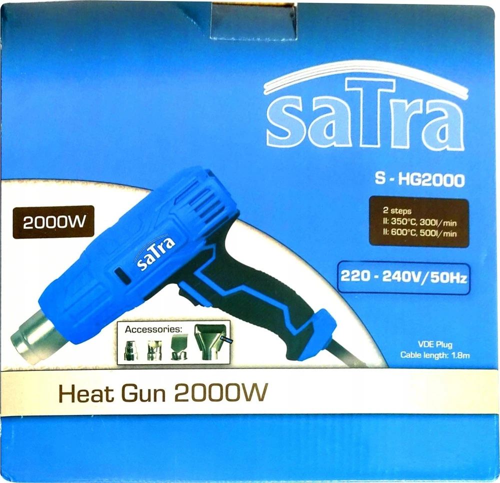 Satra Orapūtė su priedais 2000W 220V 600°C