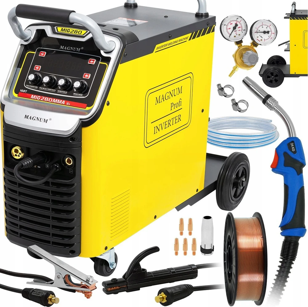Sourcing Tiekimo PUSIAU AUTOMATINIS SPAW.INV. MIG-280 MMAV2 IGBT 4x4, 300A/60% 400V, MB24/5, GP50, MIT, KABELIS MMA, D300, W16P5