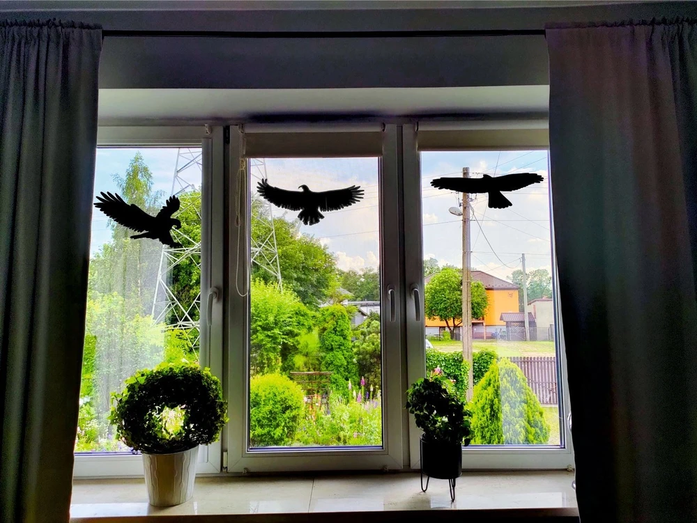 Sourcing Swissinno Bird window sticker (5 pcs of bird collision prevention stickers)