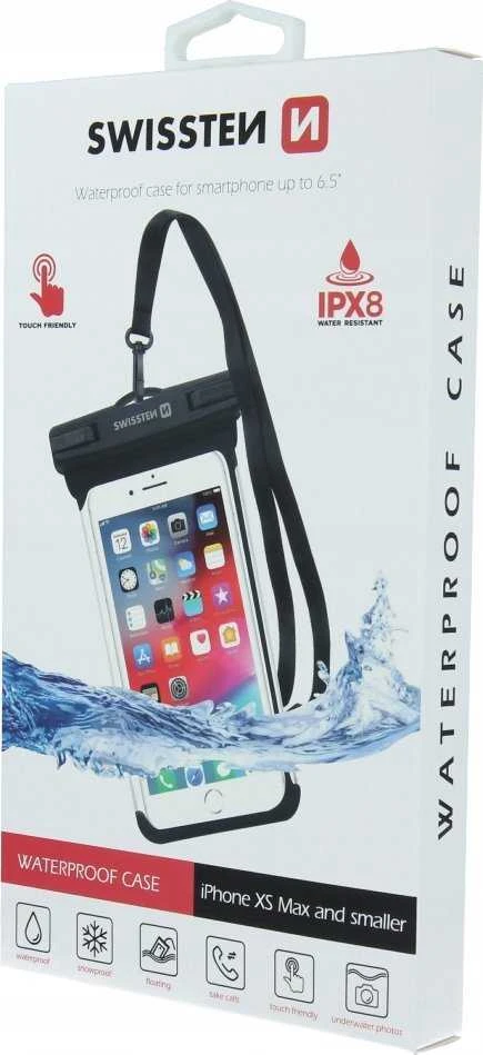 Dėklas Sourcing Swissten Atsparus vandeniui Phone Case IPX8 Juodas