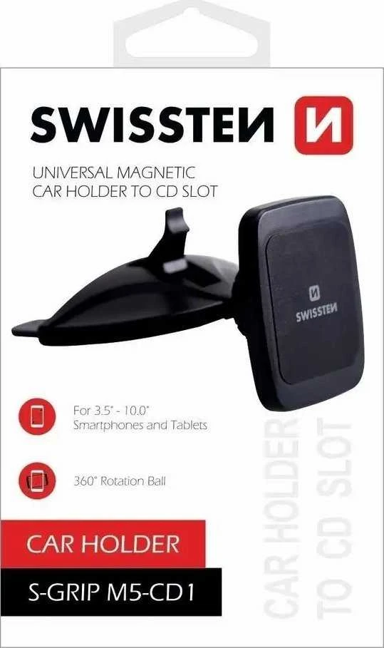 Swissten S-Grip M5-CD1 universalus automobilinis CD / radijo laikiklis planšetiniams kompiuteriams / telefonams / GPS