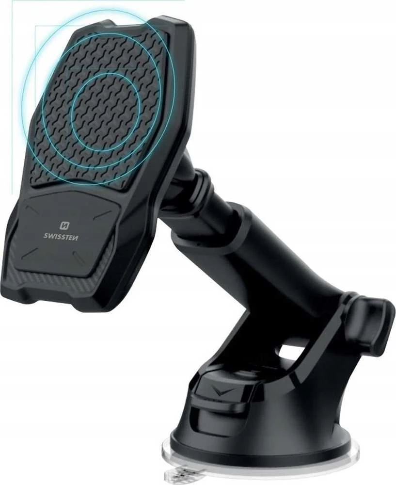 Swissten WM1-HK2 automobilinis laikiklis su belaidžiu įkrovimu + 1,2 m mikro USB laidu