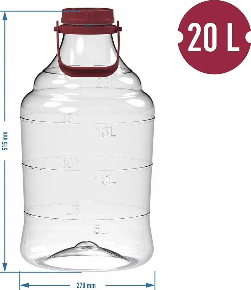 Browin TALPA FERMENTACIJAI PLASTIKINĖ 20L
