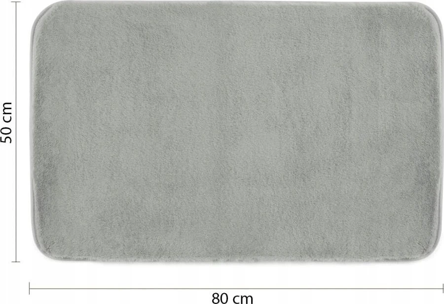 KILIMĖL VONIOS GEDY FUZZY 50X80 PILK
