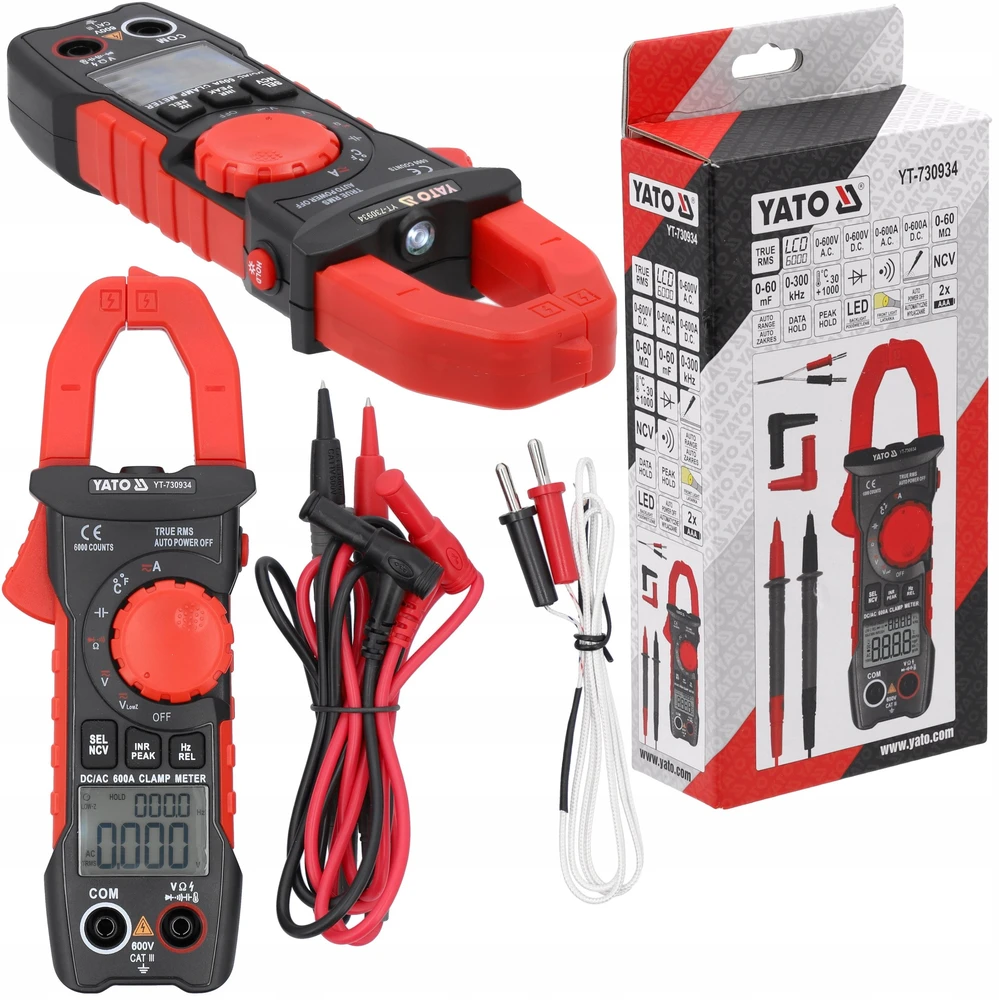 Sourcing Toya Sa Poland Srovės matavimo replės | TRUE RMS AC/DC 10MA - 600A (YT-730934)