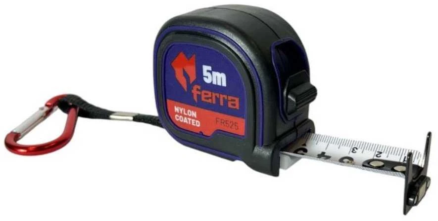 Ferra 5 m x 25 mm magnetinė dvipusė matavimo juosta