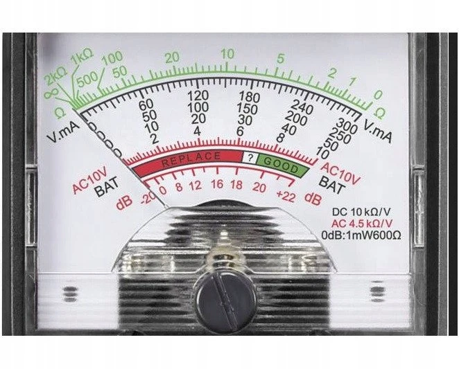 Słowik Lakštutė Voltcraft VC-13A analoginis multimetras, CAT III 300 V 1386327