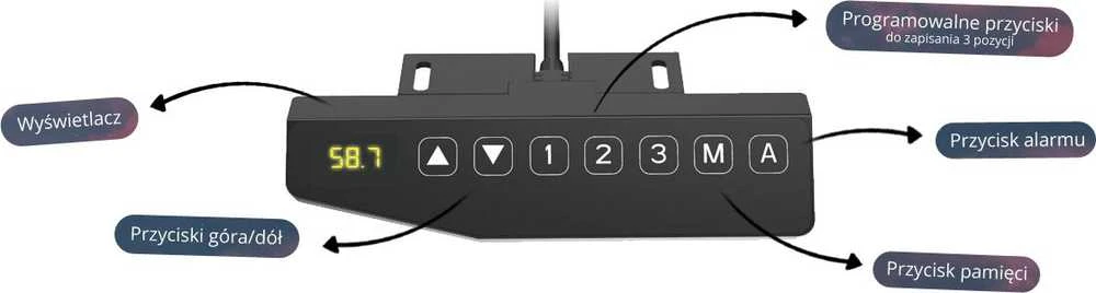 Elektrinė stalo rėmas Spacetronik SPE-223W S