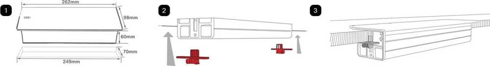 Lizdas stumdomi stalviršiai Spacetronik SPS-S24B