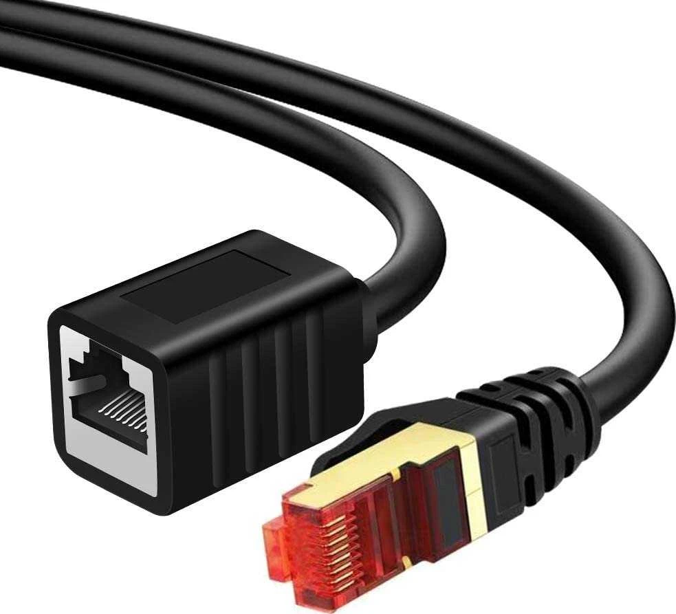 Spacetronik Kabelis LAN ilgintuvas CAT7 juoda 2m