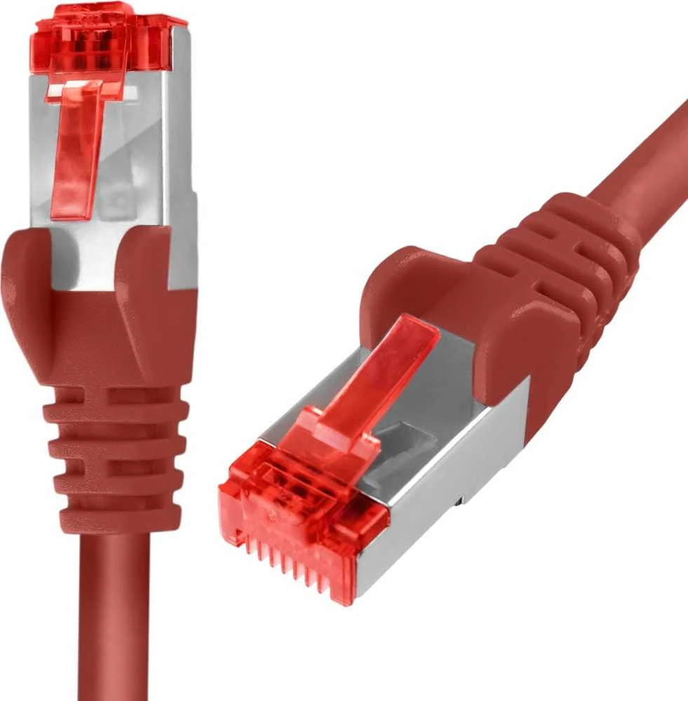 Spacetronik Kabelis RJ45 CAT 6 S/FTP AWG27 LSZH raudona 3m
