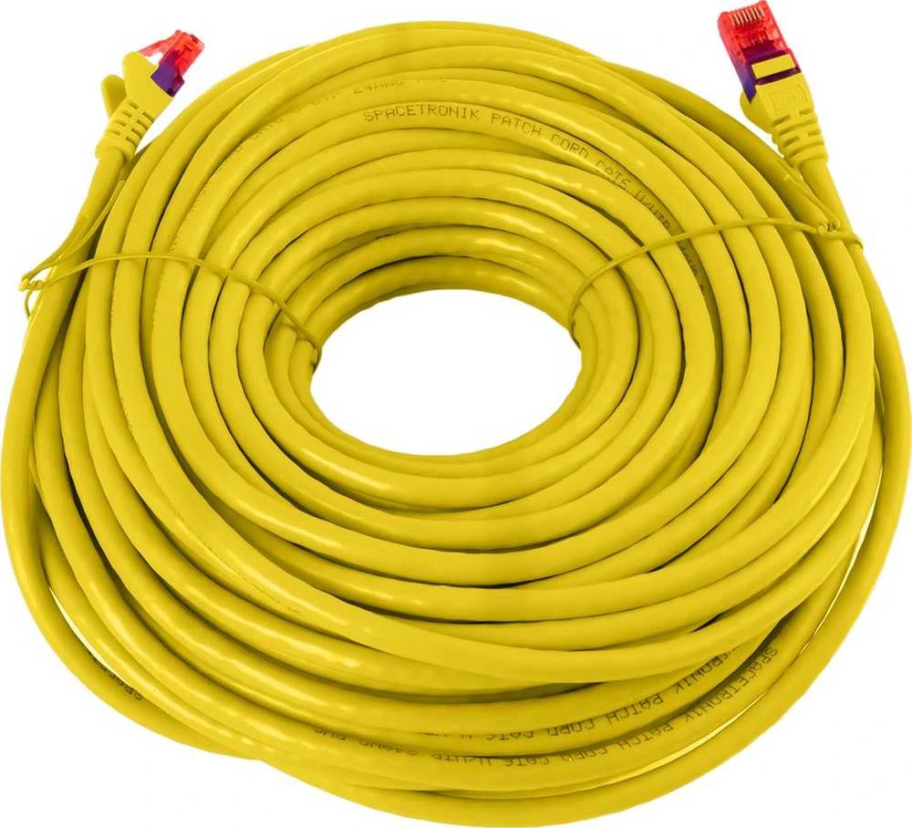 Spacetronik Kabelis RJ45 CAT 6 U/UTP AWG24 geltona 20m