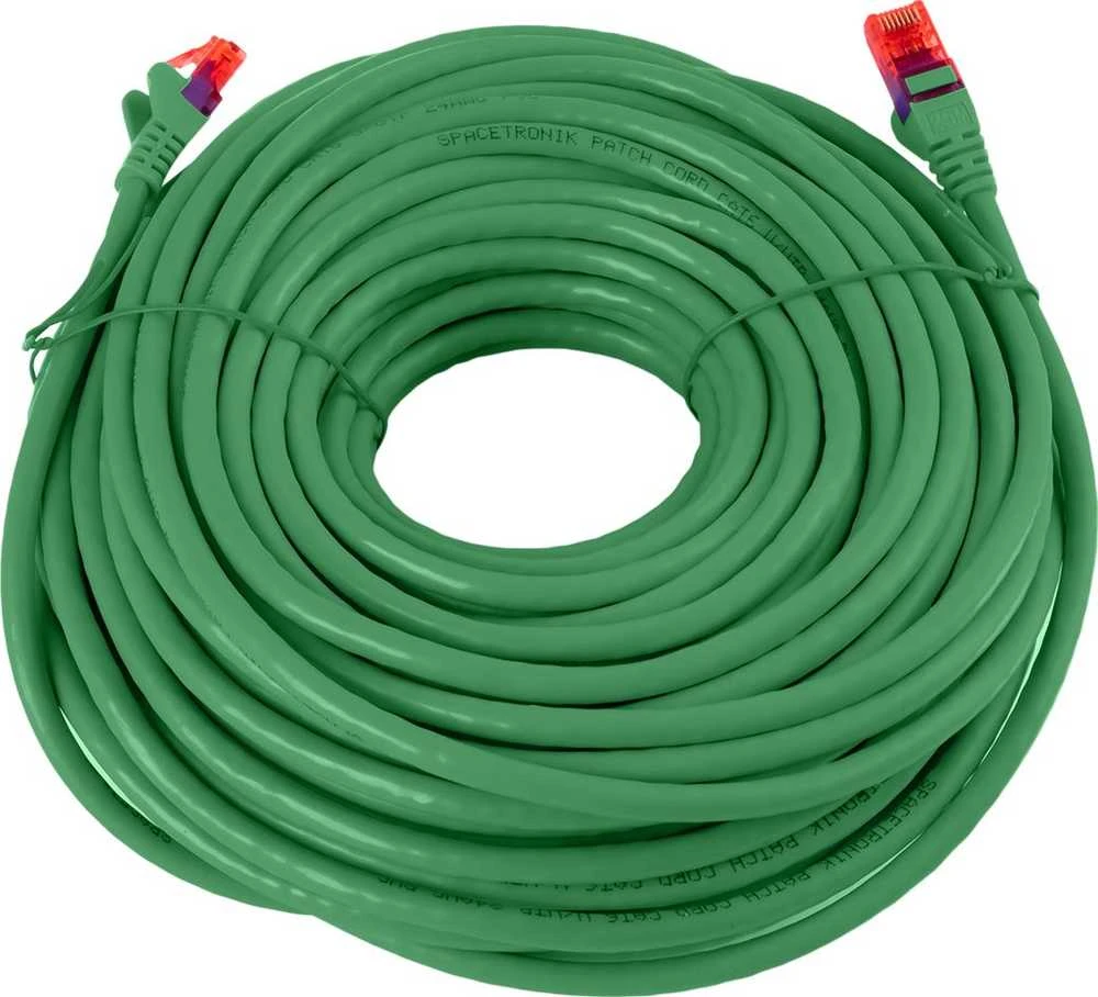 Spacetronik Kabelis RJ45 CAT 6 U/UTP AWG24 žalia 25m