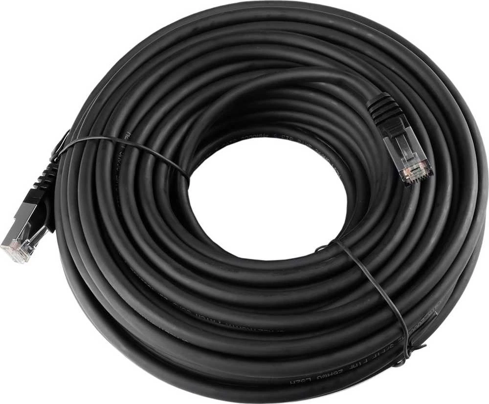 Spacetronik Kabelis RJ45 CAT8 S/FTP AWG26 CU LSZH juoda 2m