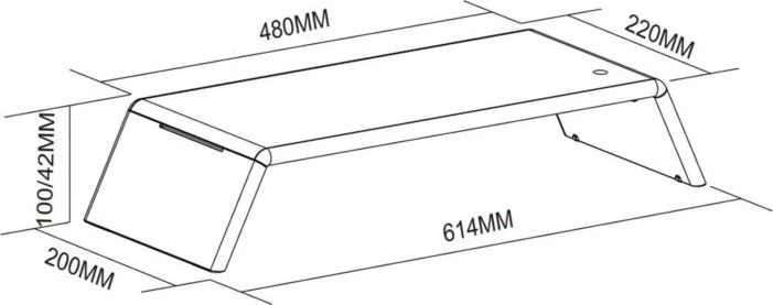Laikiklis Spacetronik SPP-102B monitoriaus stovas