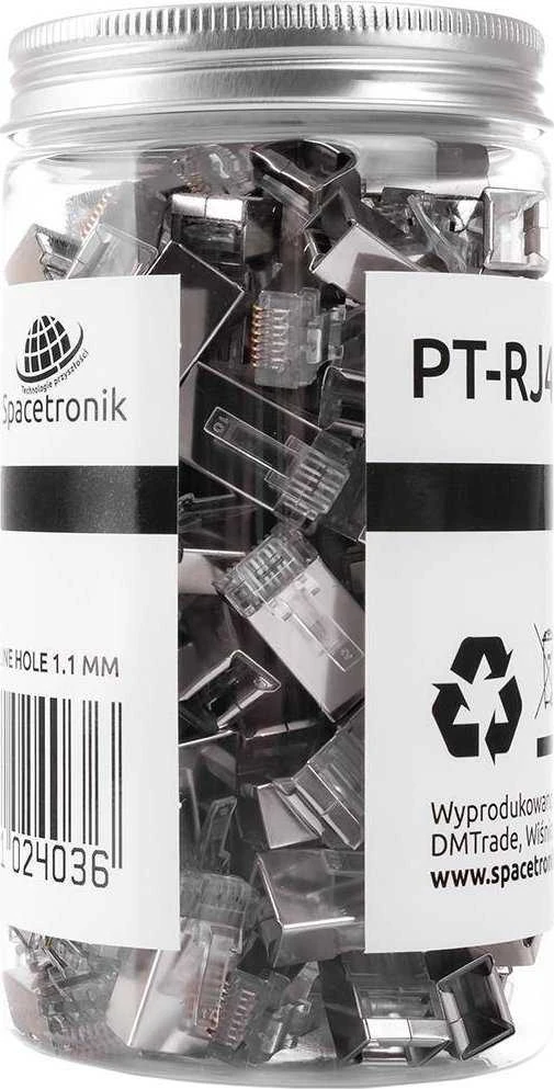 „Spacetronik“ RJ45 praėjimo kištukas cat6 FTP PT-RJ456FT-11 100 vnt.
