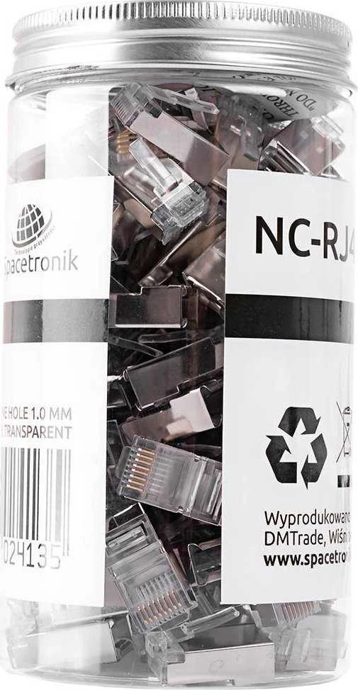 Spacetronik RJ45 kištukas kat. 5e FTP NC-RJ455FT-0 100 vnt.