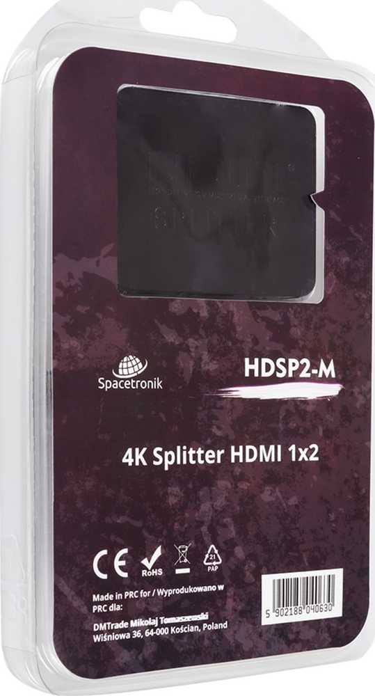Spacetronik HDSP2-M mini HDMI 1/2 skirstytuvas