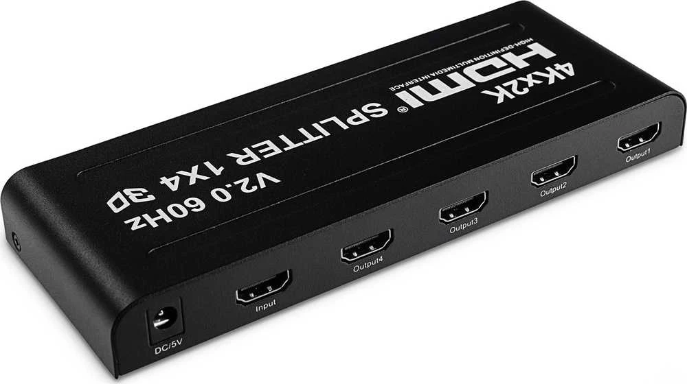 Šakotuvas Spacetronik HDMI skirstytuvas 1x4 SPH-RS104_V20 60 Hz 4K HDR