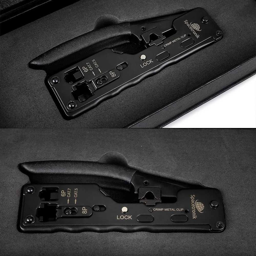 Maršrutizatorius „Spacetronik“ užspaudimo įrankis RJ45 / RJ12 / RJ11 (PT-CT02)