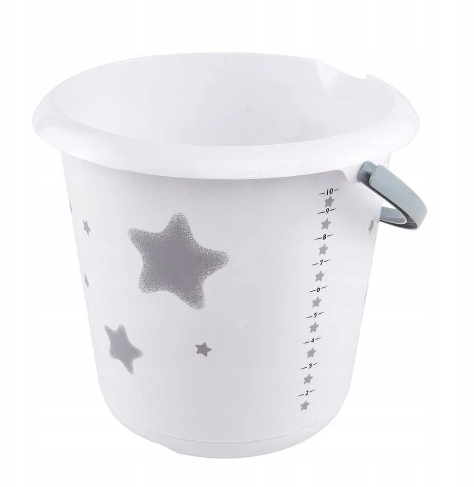 keeeper Deco-Putzeimer ilvie"stars" rund 10 Liter baltas mit Aufdruck Material PP