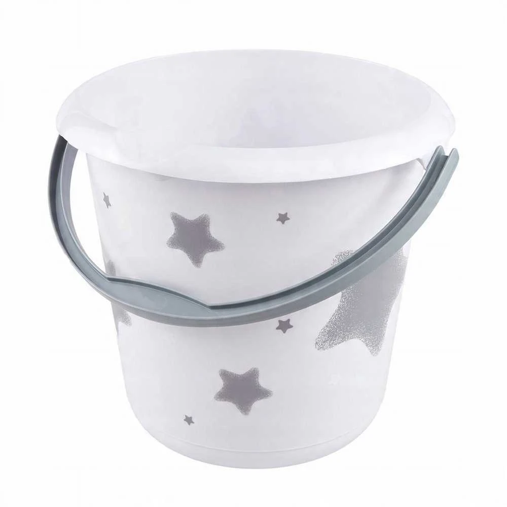 keeeper Deco-Putzeimer ilvie"stars" rund 10 Liter baltas mit Aufdruck Material PP