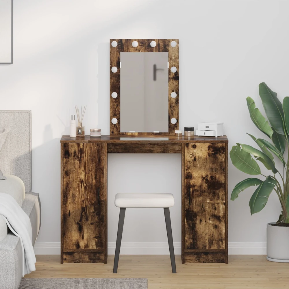 Makiažo stalas Ruda 102 x 33 x 135 cm Apdirbta mediena