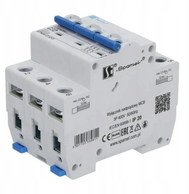 „Spamel“ automatinis jungiklis C 32A 3P 6KA SPMN-C32\3