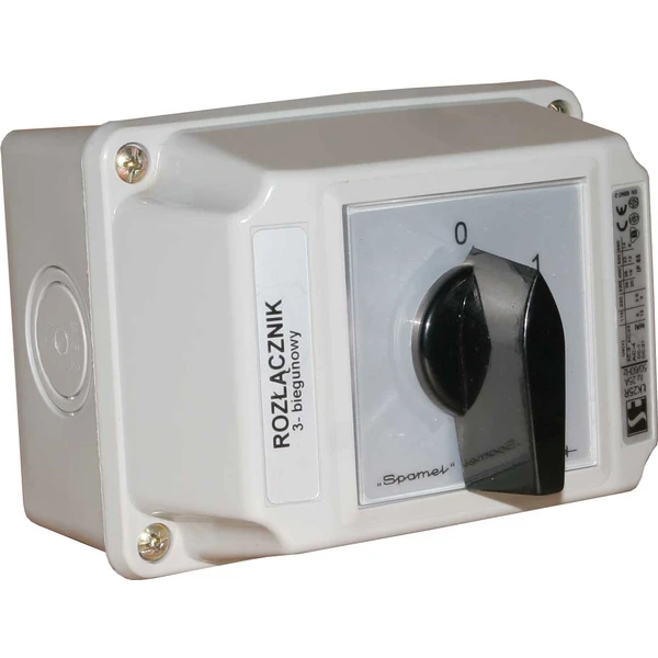 Spamel kameros jungtis 16A korpuso jungiklis 0-1 3- polių uždarytas gelsvai raudona LK16R- 2.8211OB2ZC