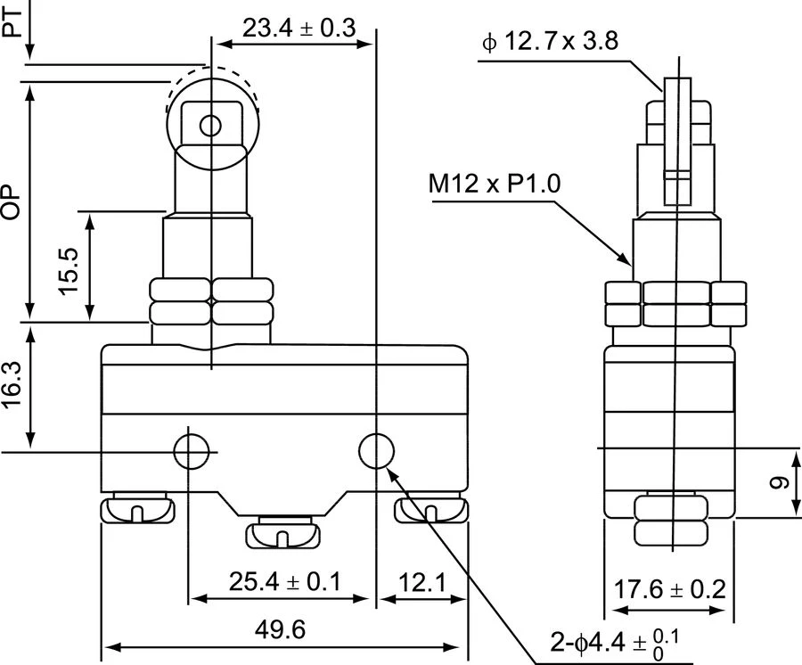 Spamel Miniatiūrinis ritininis stūmiklis (MS1308)