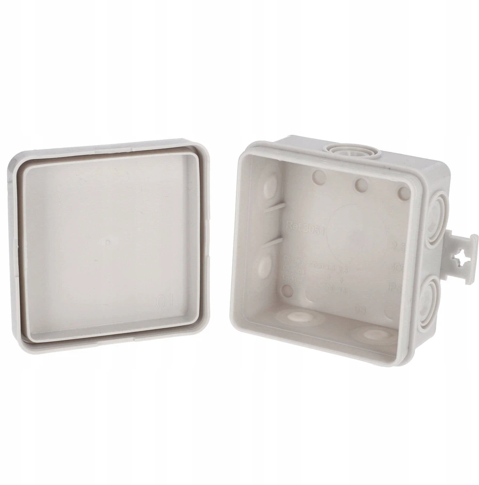 Spamel 3051 Sieninė jungiamoji dėžutė IP54 75 x 75 x 40 mm E125 3051