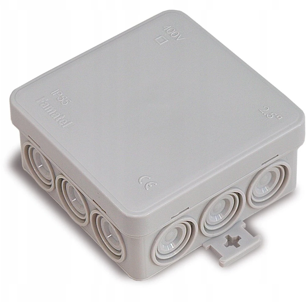 Spamel 3052 Sieninė jungiamoji dėžutė IP54 85 x 85 x 40 mm E113 3052