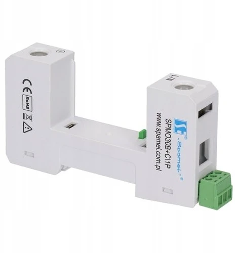 „Spamel“ viršįtampių ribotuvas, 1+2 tipo (B+C klasės), vienpolis SPMO30B+C\1P