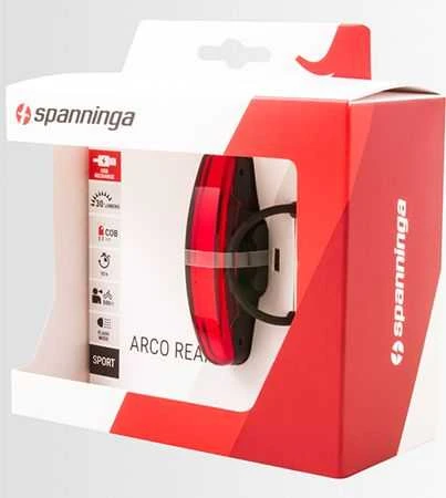 SPANNINGA Galinis žibintas Arco XB 30 liumenų usb juodas (NAUJAS)