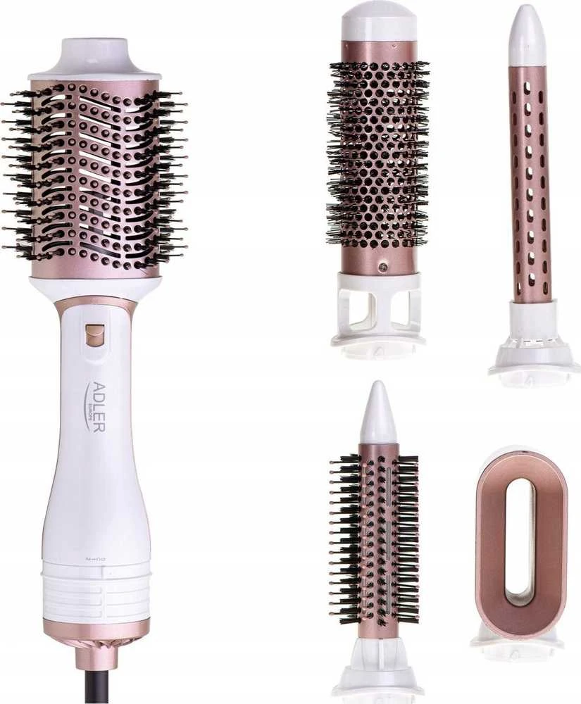 Adler | Plaukų formuotojas 5 viename | AD 2027 | 1200 W | Pearl Baltas/Rose Gold