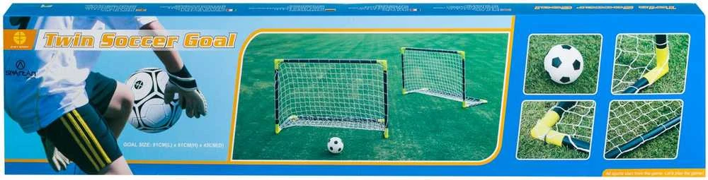 Vaikiški futbolo vartai Spartan Mini Goal Set 76x66x52cm (2vnt.)