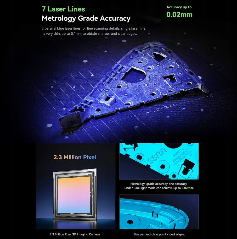 „Creality Skeneris 3D“ – CR skenavimo „Raptor“