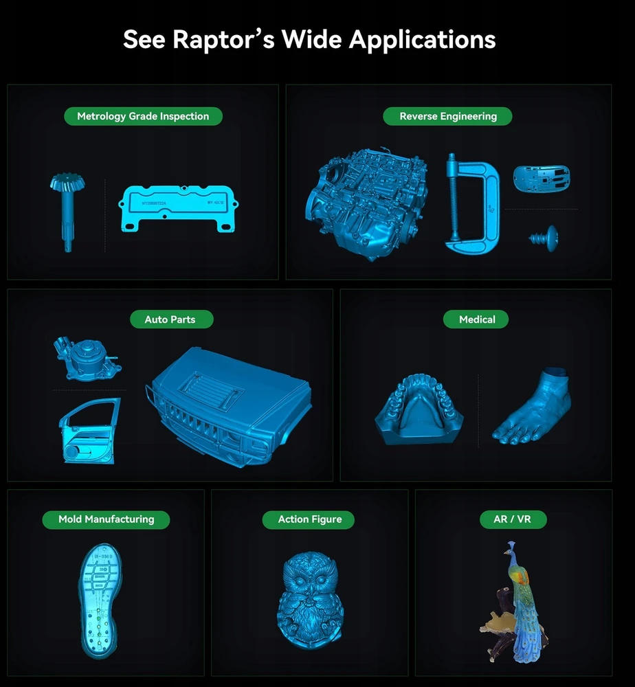 „Creality Skeneris 3D“ – CR skenavimo „Raptor“