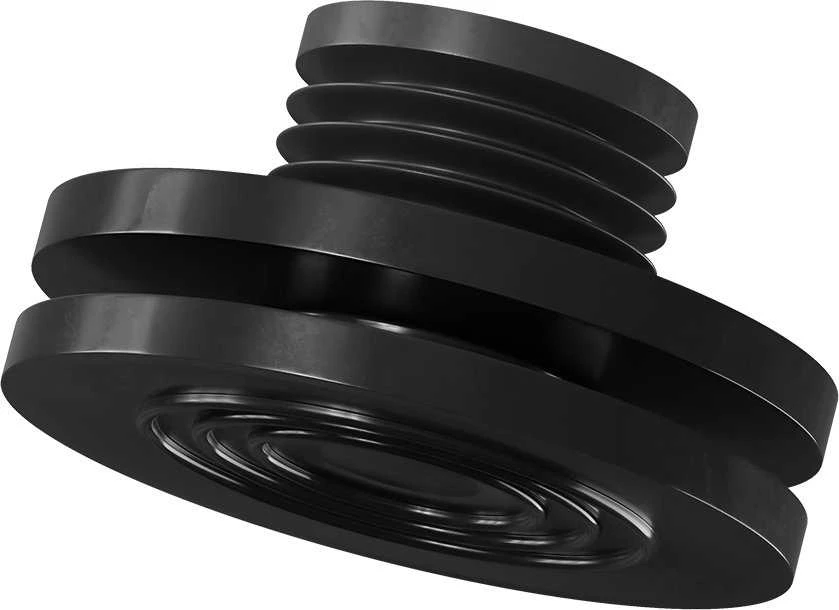Juoda antivibracinė 3D spausdintuvo kojelė