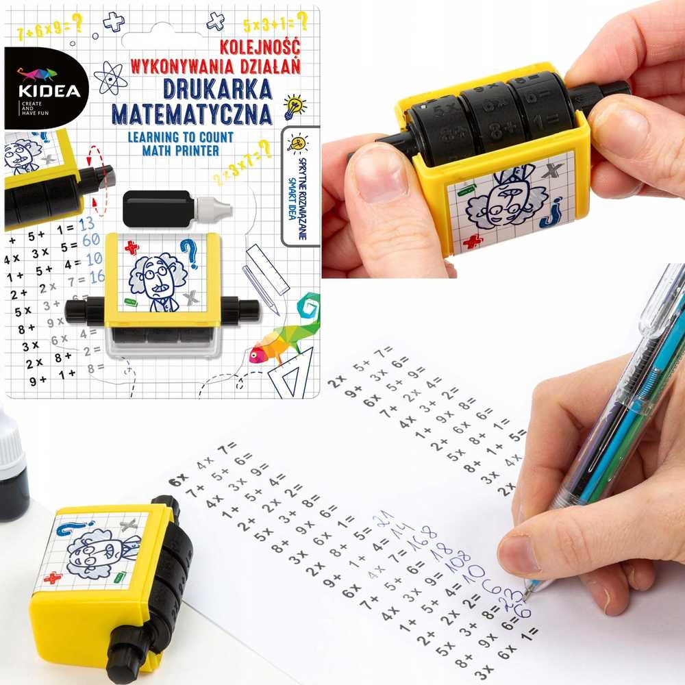 spausdintuvas atramentowa Derform Spausdintuvas MATEMATYCZNA KOLEJNOSC DZIALAN KIDE B/C