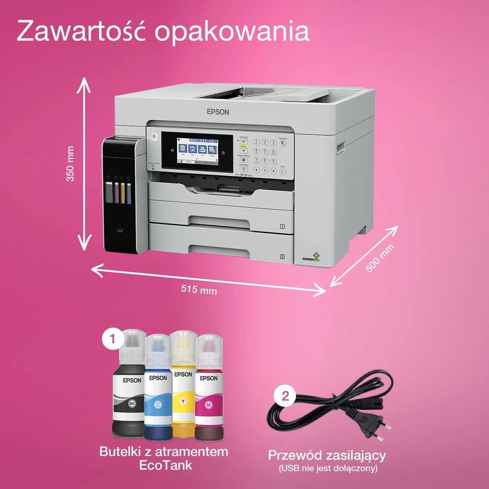 Spausdintuvas Epson | daugiafunkcis įrenginys | EcoTank L15180 | Inkjet | Spalvotas | 4-in-1 | Wi-Fi | Juodas and baltas