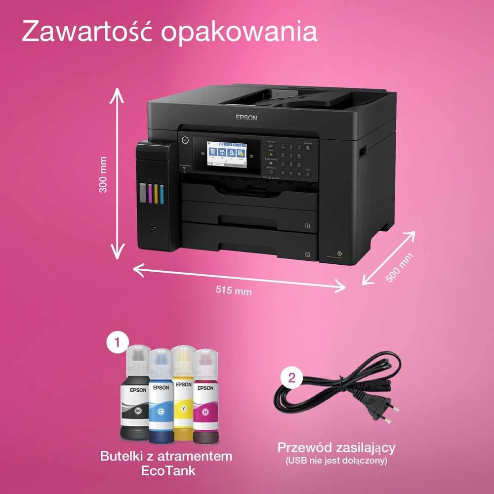 Epson | EcoTank L15160 | Inkjet | Spalvotas | Multicunctional Spausdintuvas | A3+ | Wi-Fi | Juodas