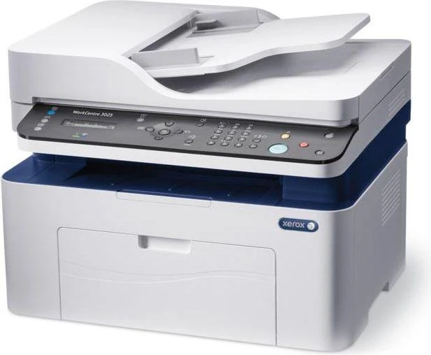 Spausdintuvas Xerox WorkCentre 3025NI, A4, kopijavimas / spausdinimas / nuskaitymas / faksas, ADF, 20 ppm, 15 000 mėn., 128 Mb, 8,5 sek., 150 lapų, USB 2.0, WiFi, Tinklinis