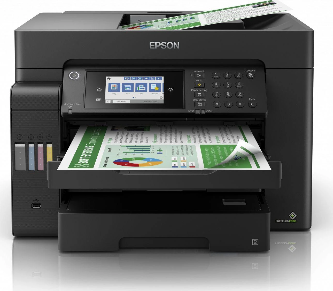 Epson | EcoTank L15150 | Inkjet | Spalvotas | Multicunctional Spausdintuvas | A3+ | Wi-Fi | Juodas