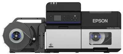 Etikečių spausdintuvas Epson Epson ColorWorks C8000e (MK), Inkjet, 600 x 1200 DPI, 300 mm/sec, Wired & Wireless, Juodas, Pilkas