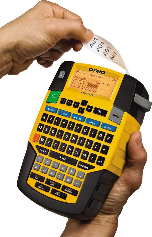 Etikečių spausdintuvas Dymo DYMO Rhino 4200 6/9/12/19mm Rhino-Bänder AZERTY