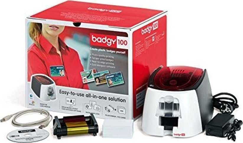 Spausdintuvas Evolis Badgy 100 kortelių spausdintuvo rinkinys