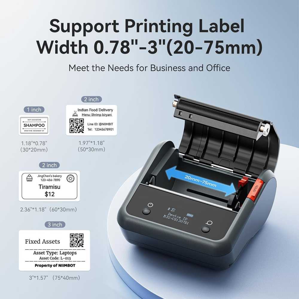 Niimbot B3S_P Label Spausdintuvas Pilkas