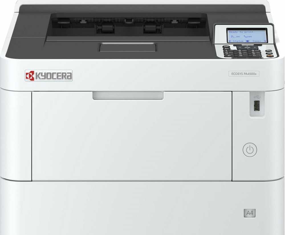 Spausdintuvas Kyocera ECOSYS PA4500x (incl. 3 Jahre Kyocera Life Plus), Lazerinis - pilka/juodas, USB, LAN, Duplex (Druck)