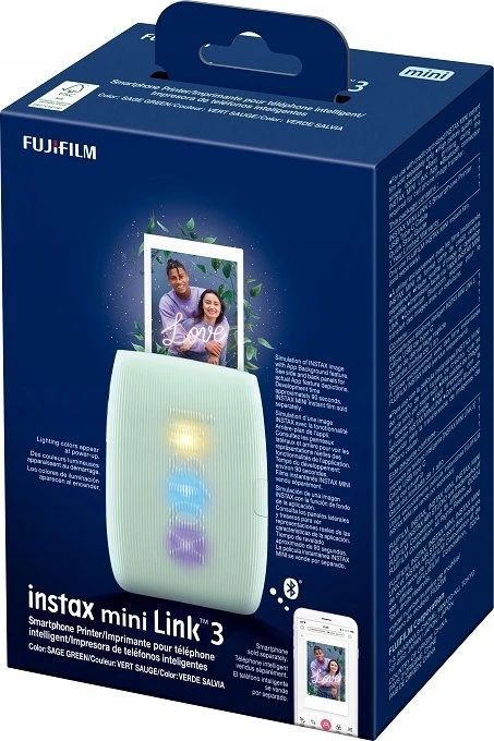 Spausdintuvas Fujifilm instax mini Link 3 EX D Sage Žalias